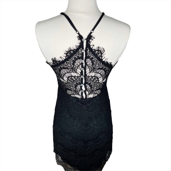 Free People XS She's Got It Slip Dress Mini Black - Picture 8 of 11